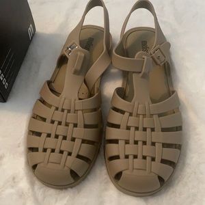 Melissa dark sand shoes